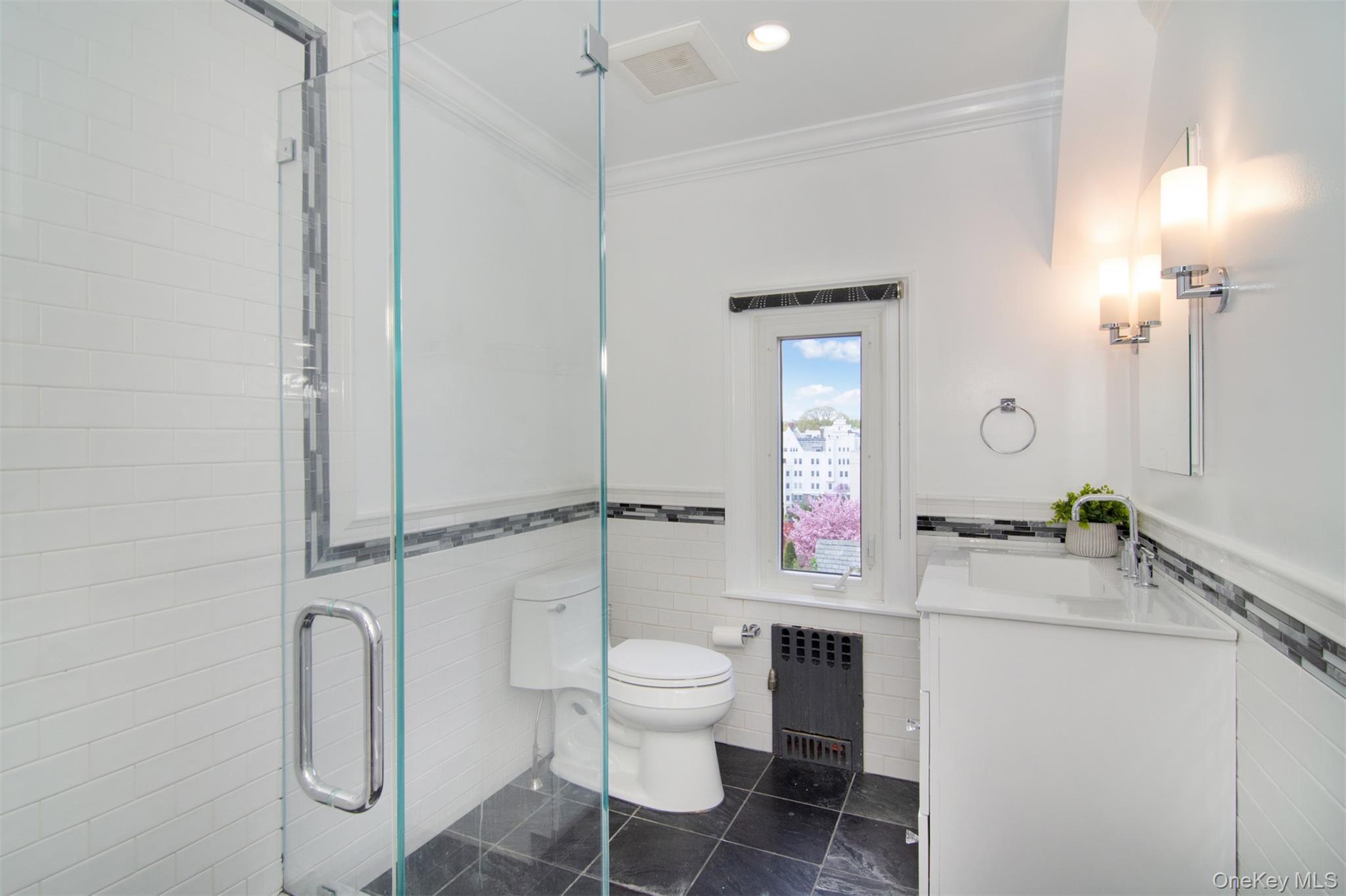 41 Sagamore Road Bronxville, NY 10708 - Photo 20 of 38 Second floor bathroom with glass shower