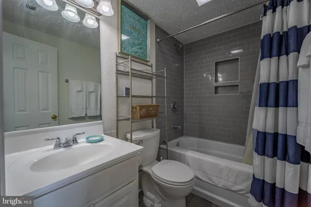 a bathroom with a sink toilet a shower and bathtub