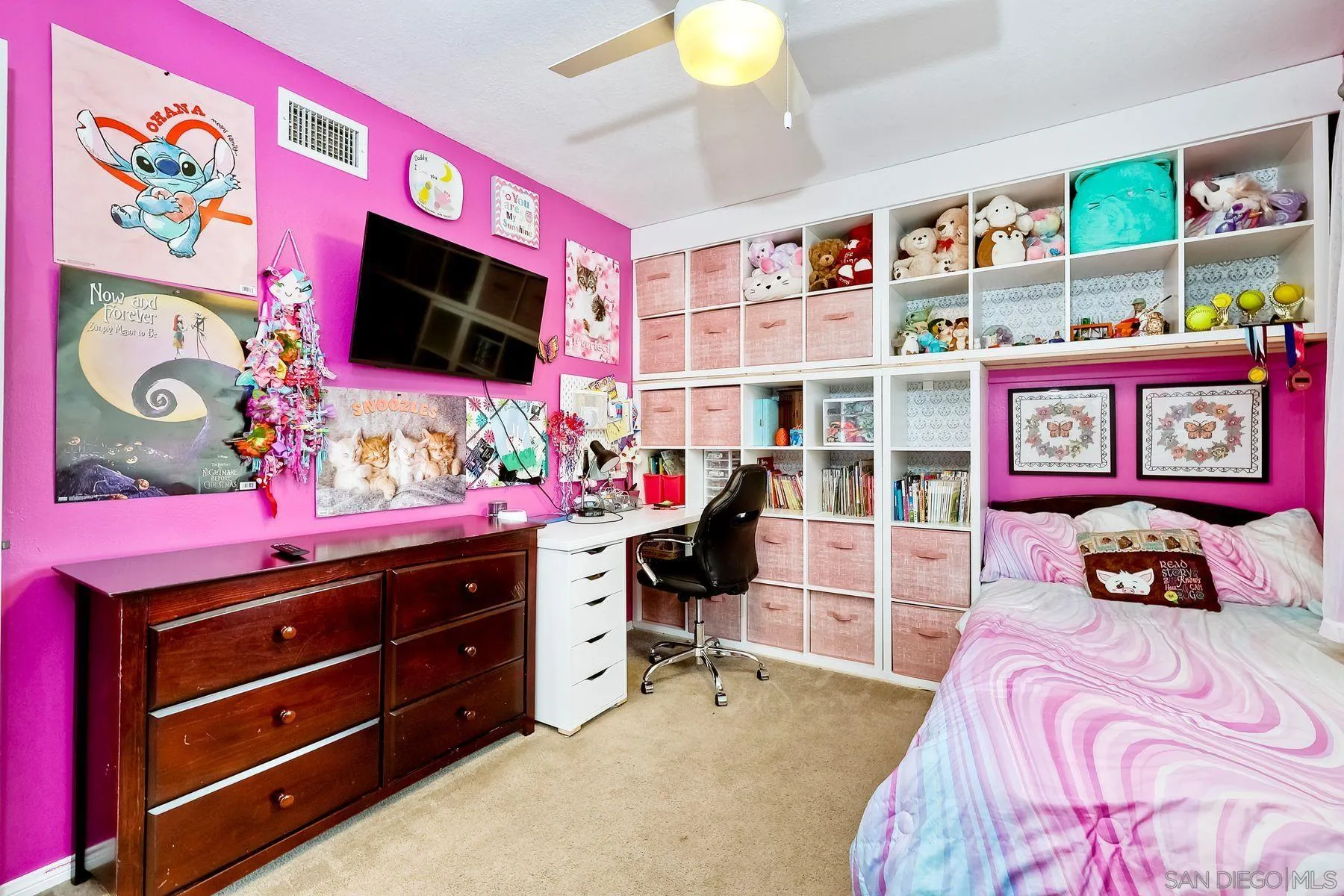 10421 Len Street Santee, CA 92071 - Photo 20 of 34 a bedroom with a bed and furniture