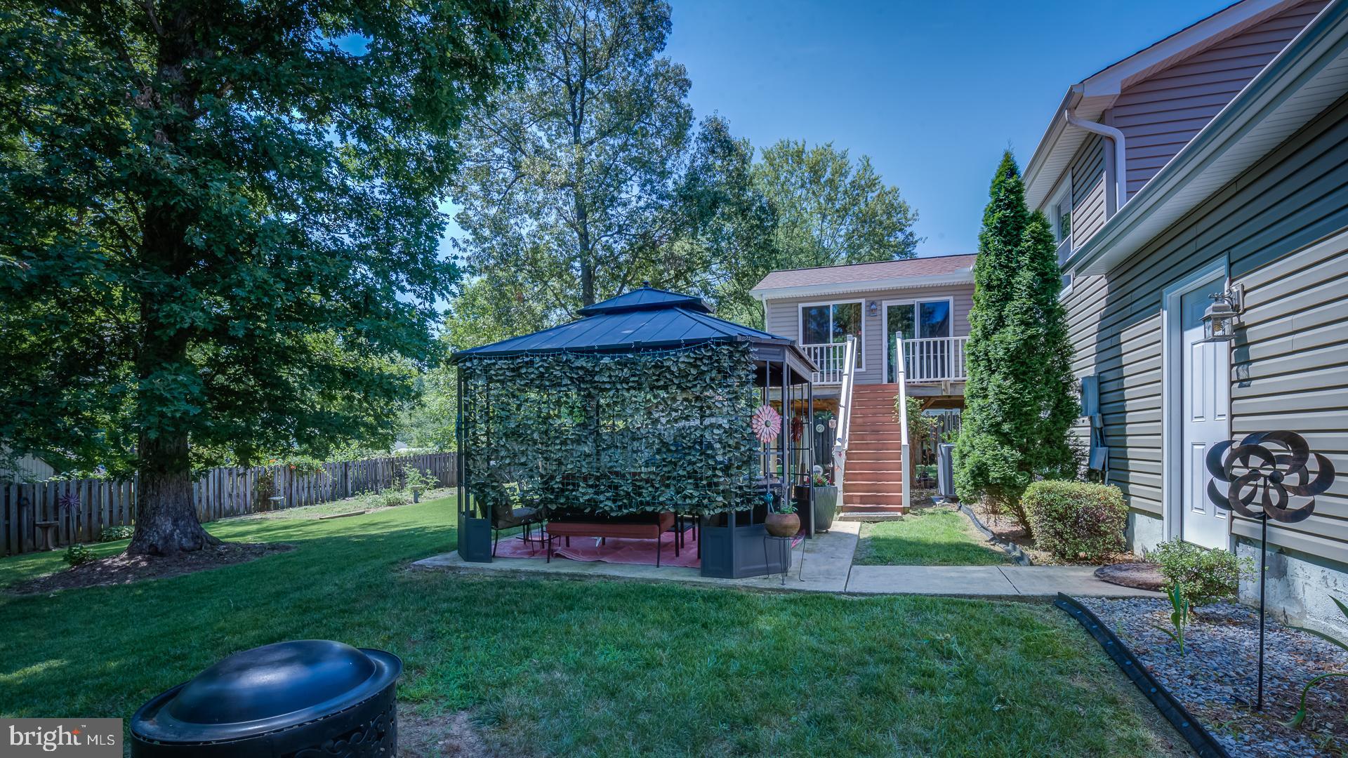 222 Choptank Road Stafford, VA 22556 - Photo 36 of 39 GAZEBO & STAIRS LEADING UP TO SUN ROOM!!!