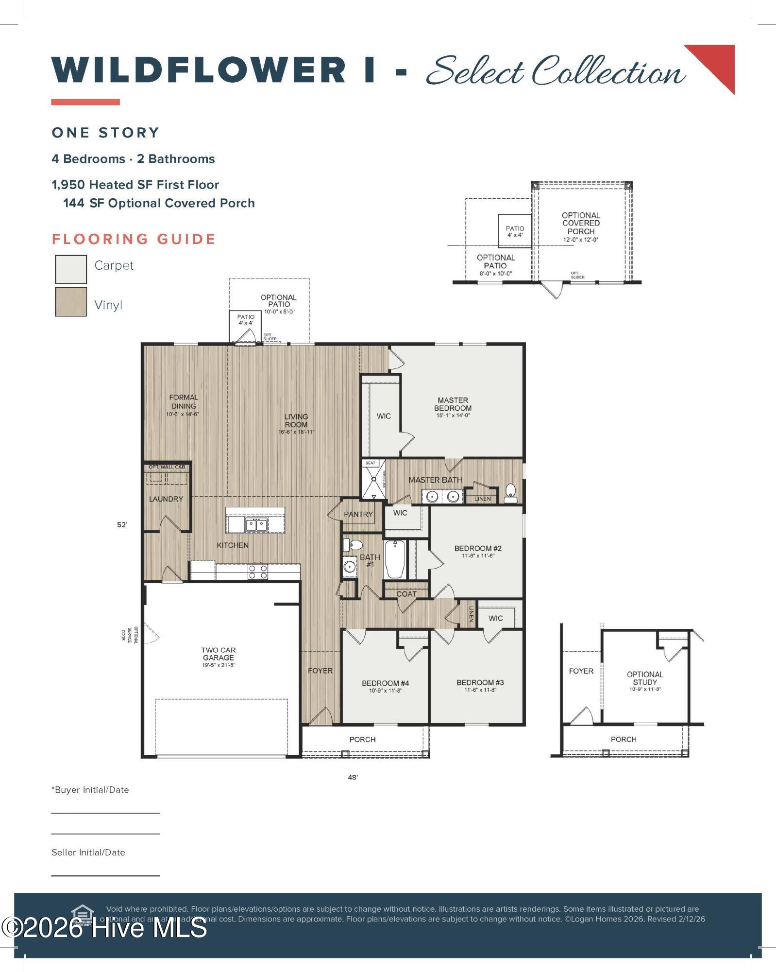 1006 Brooke Ridge Lane Southport, NC 28461 - Photo 36 of 36 Wildflower Floorplan