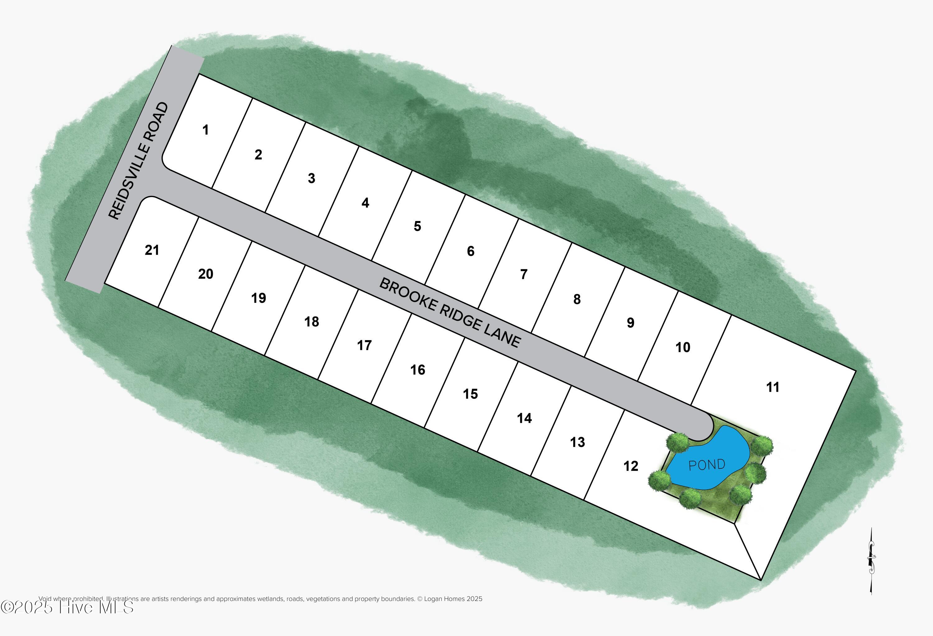 1006 Brooke Ridge Lane Southport, NC 28461 - Photo 2 of 36 Illustrated Map - Brooke Ridge Lane