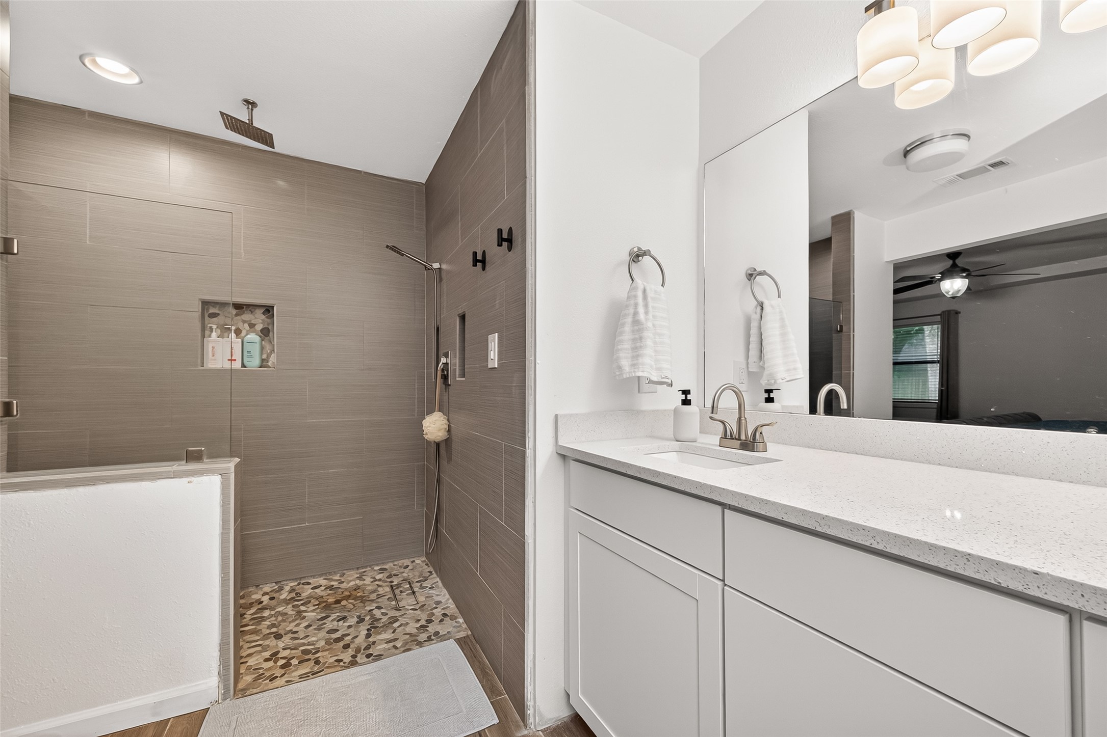 548 Brandon Road Conroe, TX 77302 - Photo 27 of 37 Oversized walk in shower in primary bath