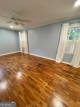 a view of an empty room and window
