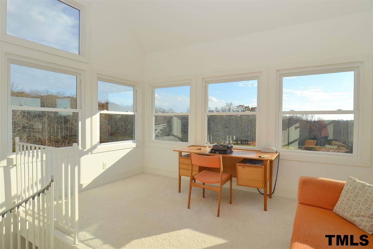 7411 Bill Poole Road Rougemont, NC 27572 - Photo 16 of 25 Master Sitting Room Offers Panoramic Property Views. Can be an Excellent Office or View House. Buyer's Choice!