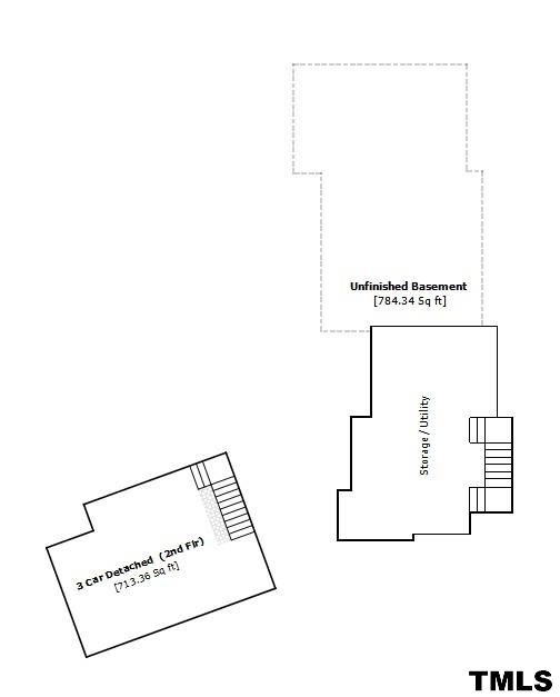 7411 Bill Poole Road Rougemont, NC 27572 - Photo 25 of 25 Basement & Garage Floor Plan