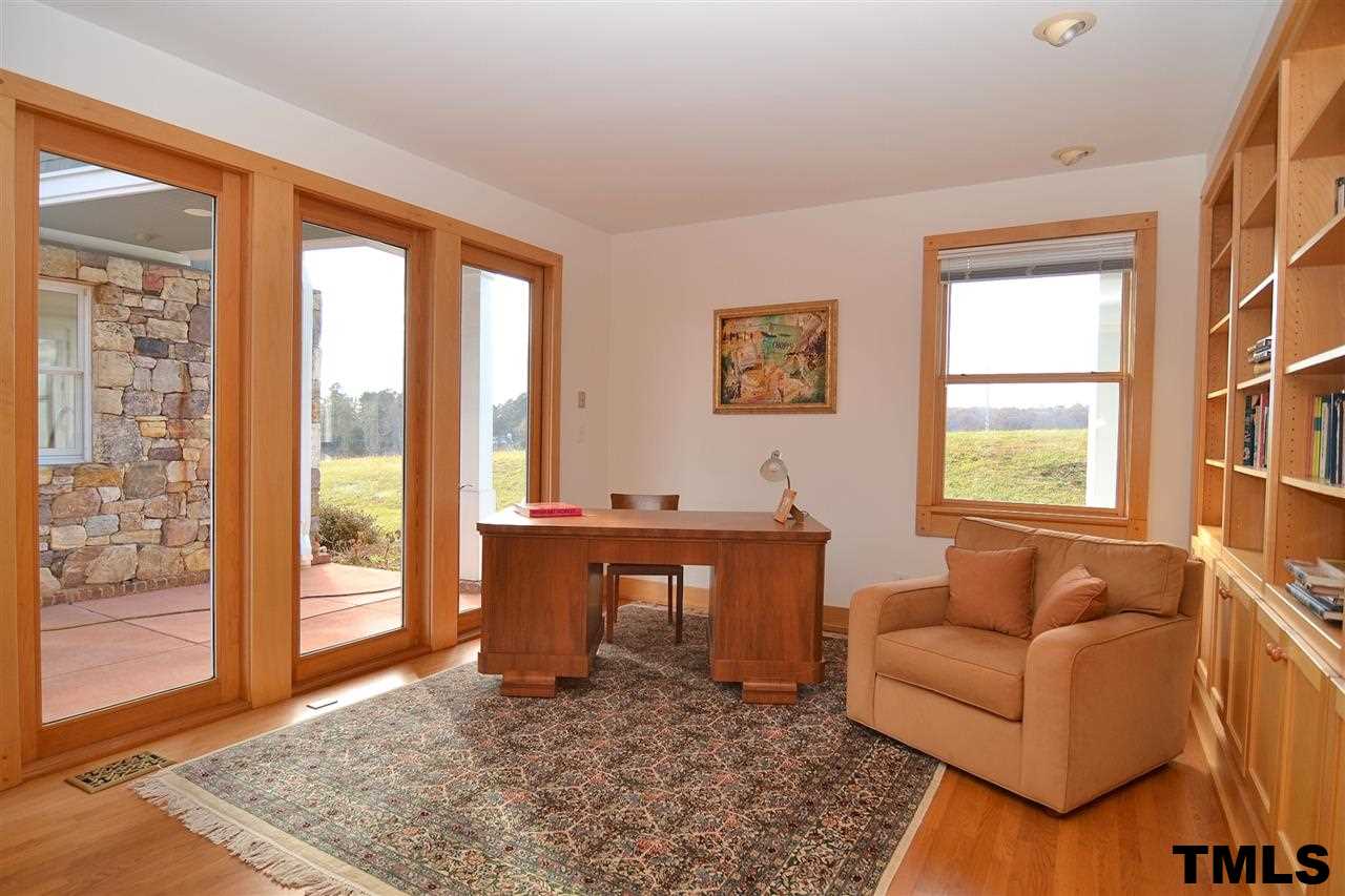 7411 Bill Poole Road Rougemont, NC 27572 - Photo 7 of 25 Handsome Study w/ Built-Ins.