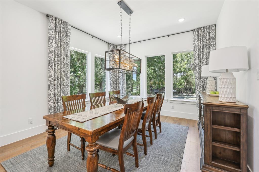 478 Polly Road Sunnyvale, TX 75182 - Photo 14 of 40 Dining area featuring light wood-style flooring and recessed lighting