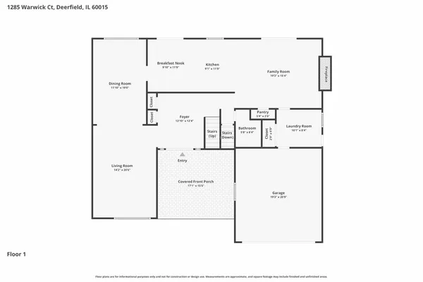 $1,050,000 | 1285 Warwick Court, Deerfield, IL 60015