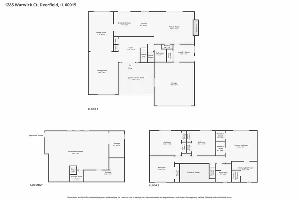 $1,050,000 | 1285 Warwick Court, Deerfield, IL 60015