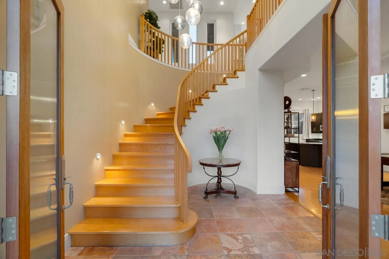 733 Stratford Drive Encinitas, CA 92024 - Photo 12 of 46 a view of entryway and hall with wooden floor