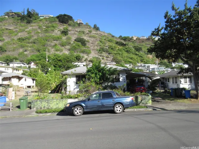 a car parked on the side of the road