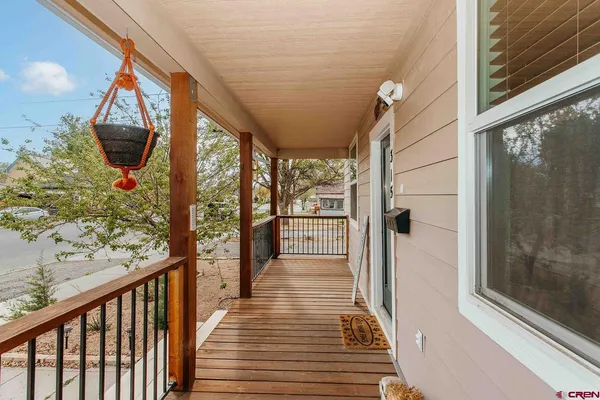 a view of a balcony