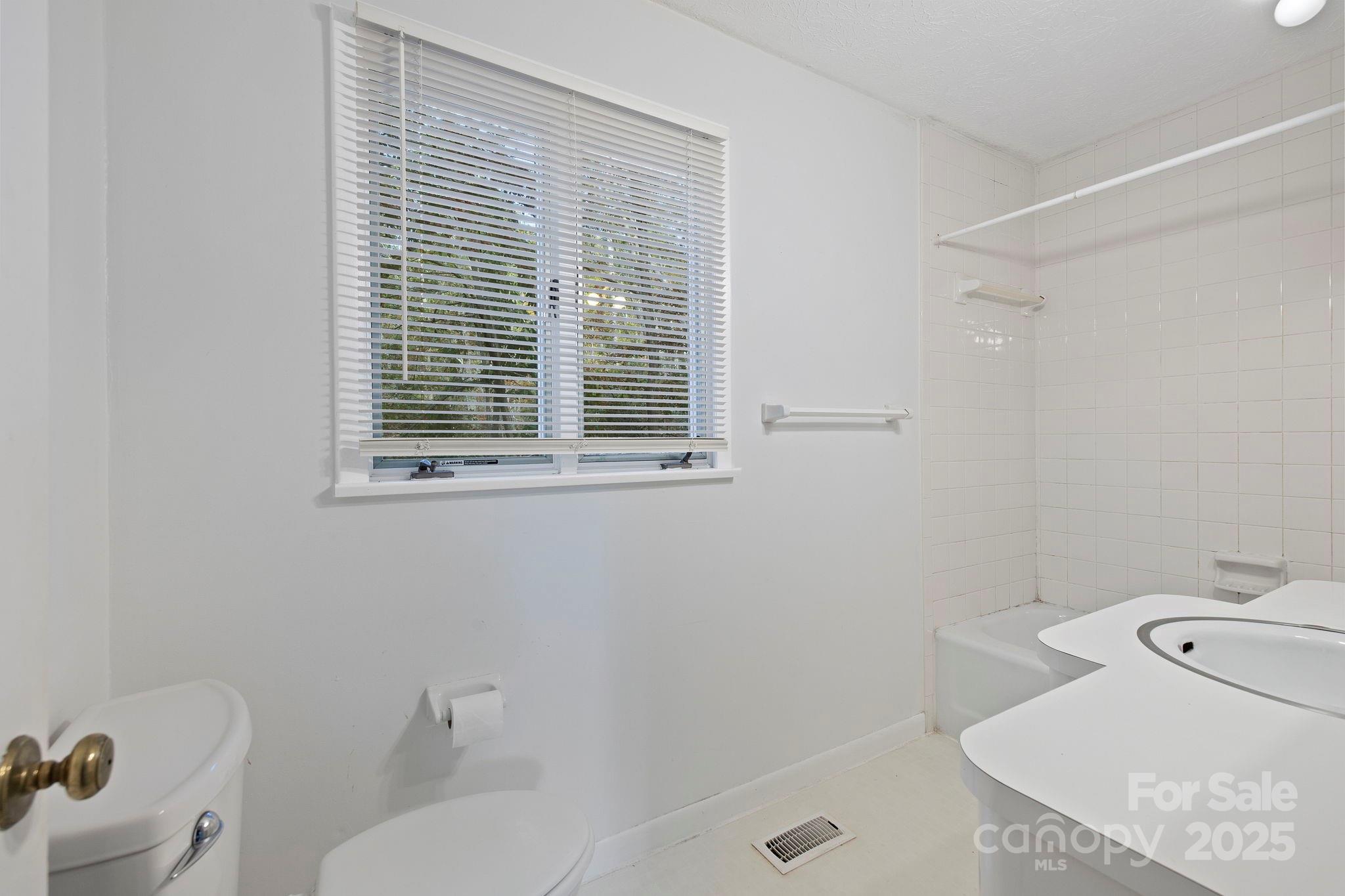 95 Temple Road Black Mountain, NC 28711 - Photo 14 of 30 a white toilet sitting next to a bathroom sink