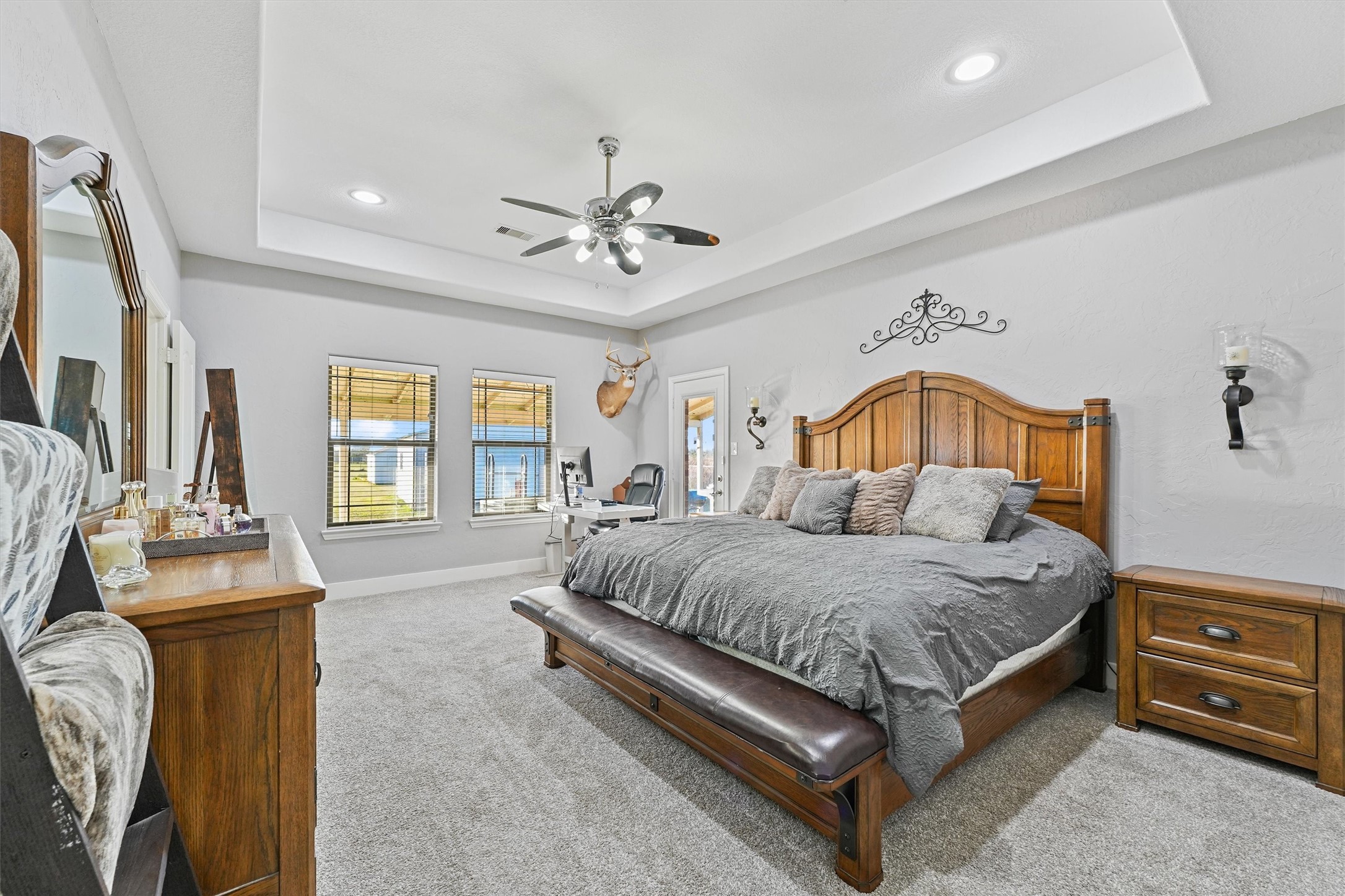 19545 Crosby Eastgate Road Crosby, TX 77532 - Photo 17 of 27 a bedroom with a bed couch and window
