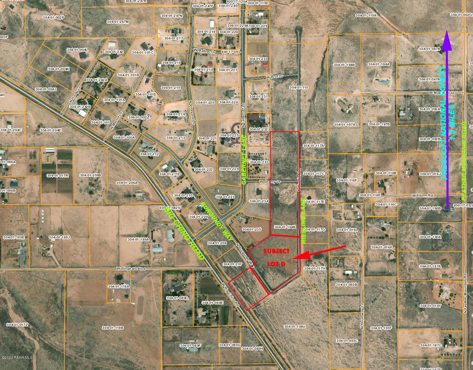 2340 Big Chino Road Paulden, AZ 86334 - Photo 2 of 5 Aerial 1