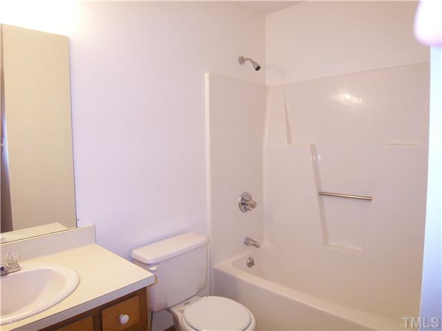 3201 Mill Run Raleigh, NC 27612 - Photo 8 of 12 The master bathroom is large and spacious. The second bathroom is larger still, with an alcove providing plumbing for a stacking washer and dryer although there is also the option of putting the dryer in the store room where there is power and venting.