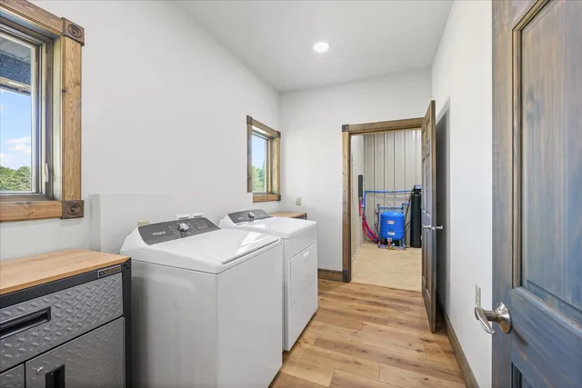 a room with storage and utility