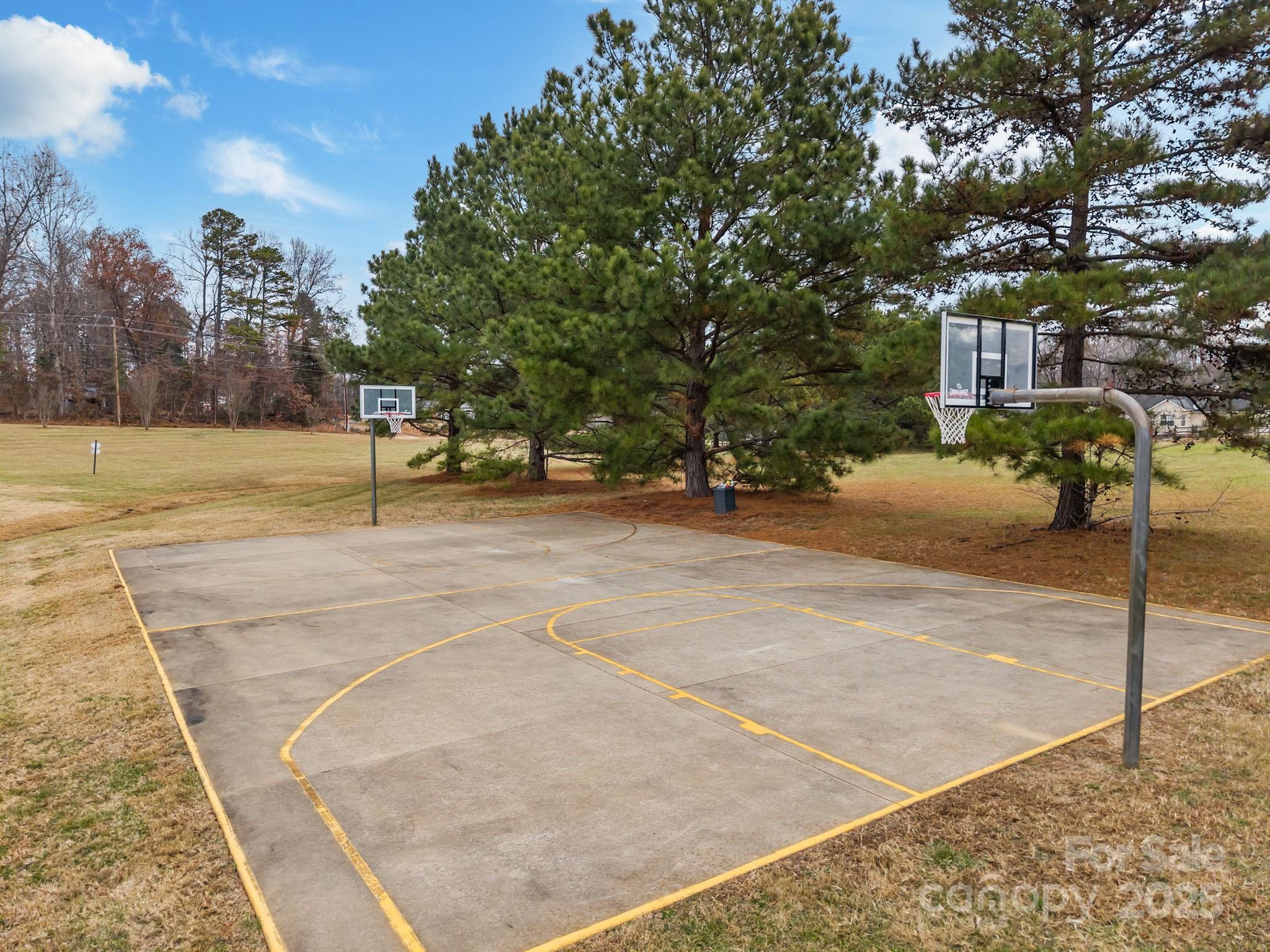 949 Cress School Road Salisbury, NC 28147 - Photo 41 of 46 a view of a yard with basketball court
