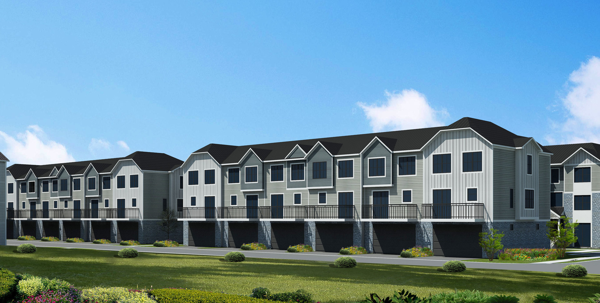 22824 North Prairie Road Buffalo Grove, IL 60069 - Photo 9 of 19 a front view of a house with a garden