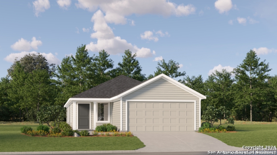 746 Thea Meadows Marion, TX 78124 - Photo 1 of 21 a front view of a house with a yard and garage