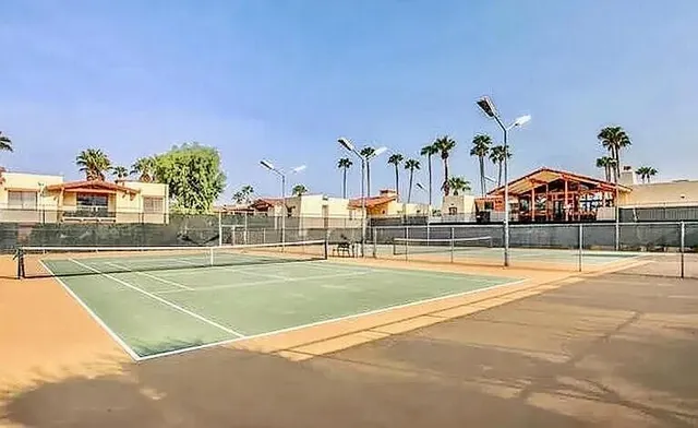 a view of tennis court