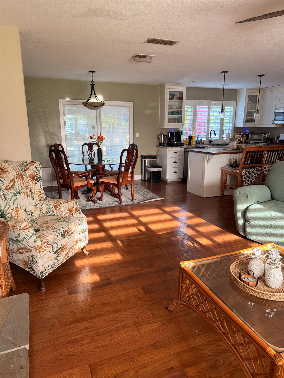 5645 20th Street Rio Linda, CA 95673 - Photo 31 of 69 living area featuring dark wood-style flooring and a textured ceiling