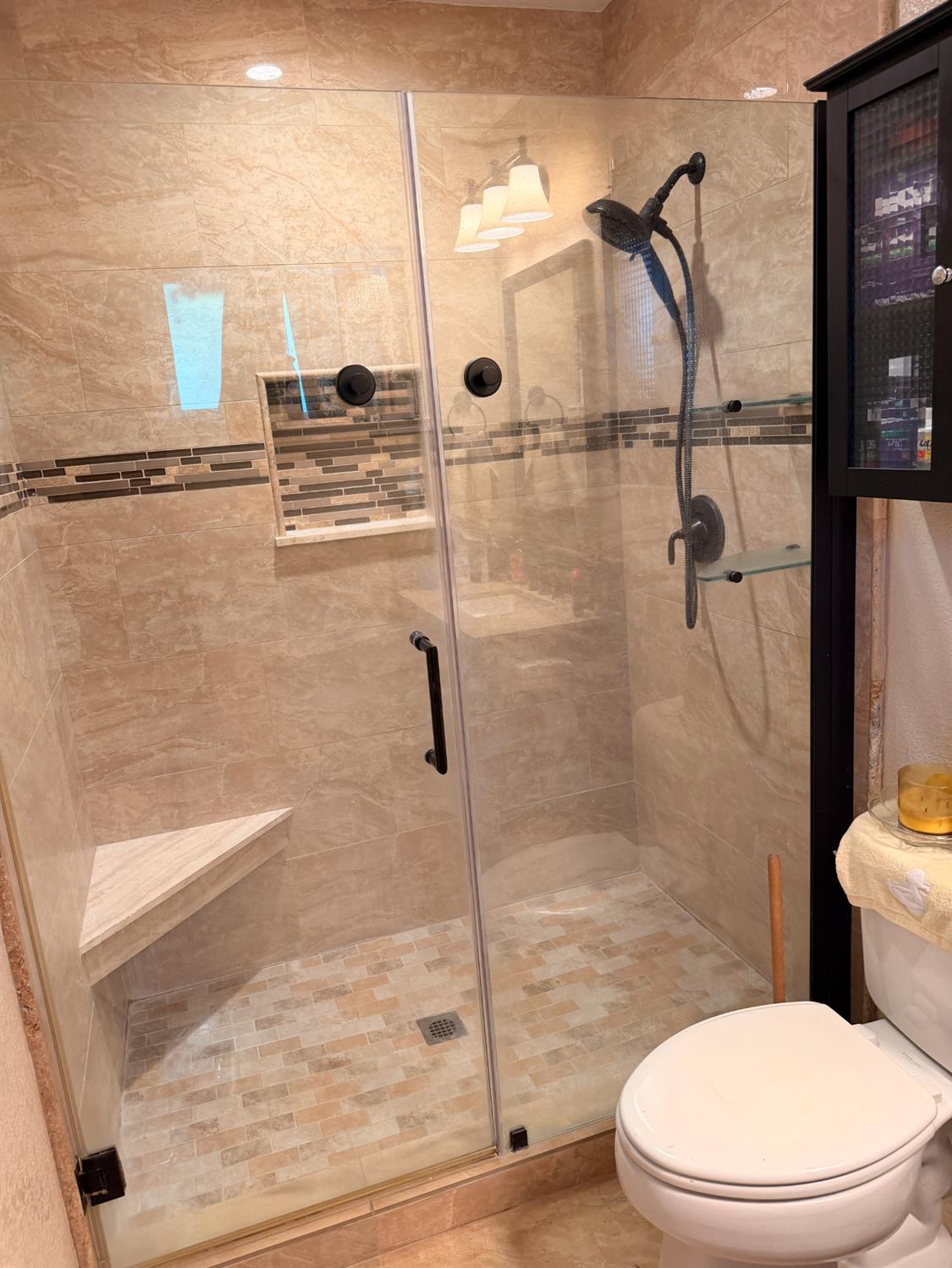 5645 20th Street Rio Linda, CA 95673 - Photo 43 of 69 master bedroom full bathroom with a stall shower and toilet
