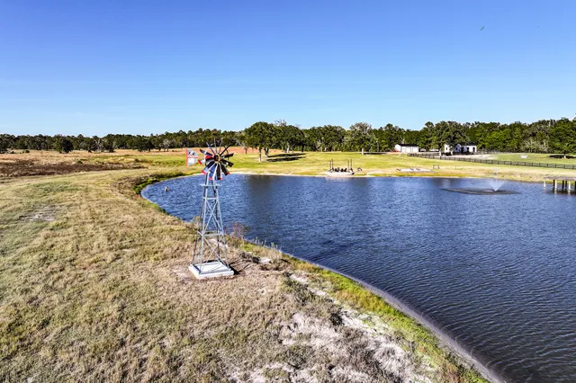 a view of a lake with a ocean view
