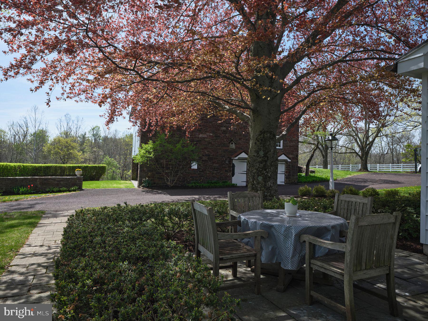 6398 Durham Road Pipersville, PA 18947 - Photo 60 of 68 a view of backyard with seating area and green space