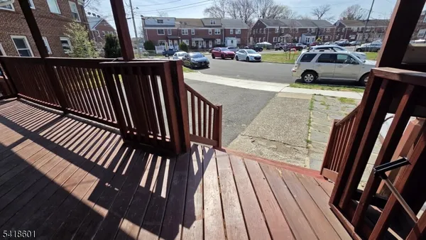 a view of balcony with seating space