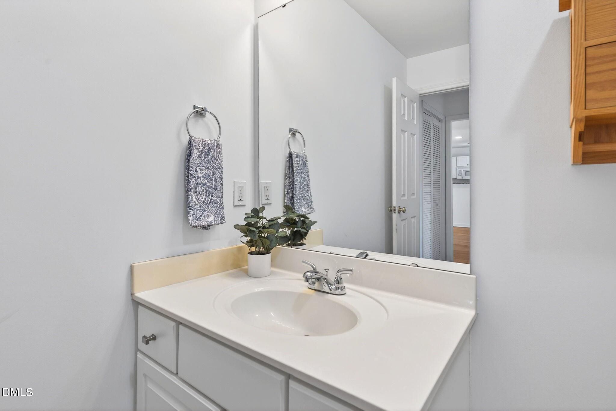 3612 Wellington Ridge Loop Cary, NC 27518 - Photo 27 of 35 a bathroom with a sink and a mirror