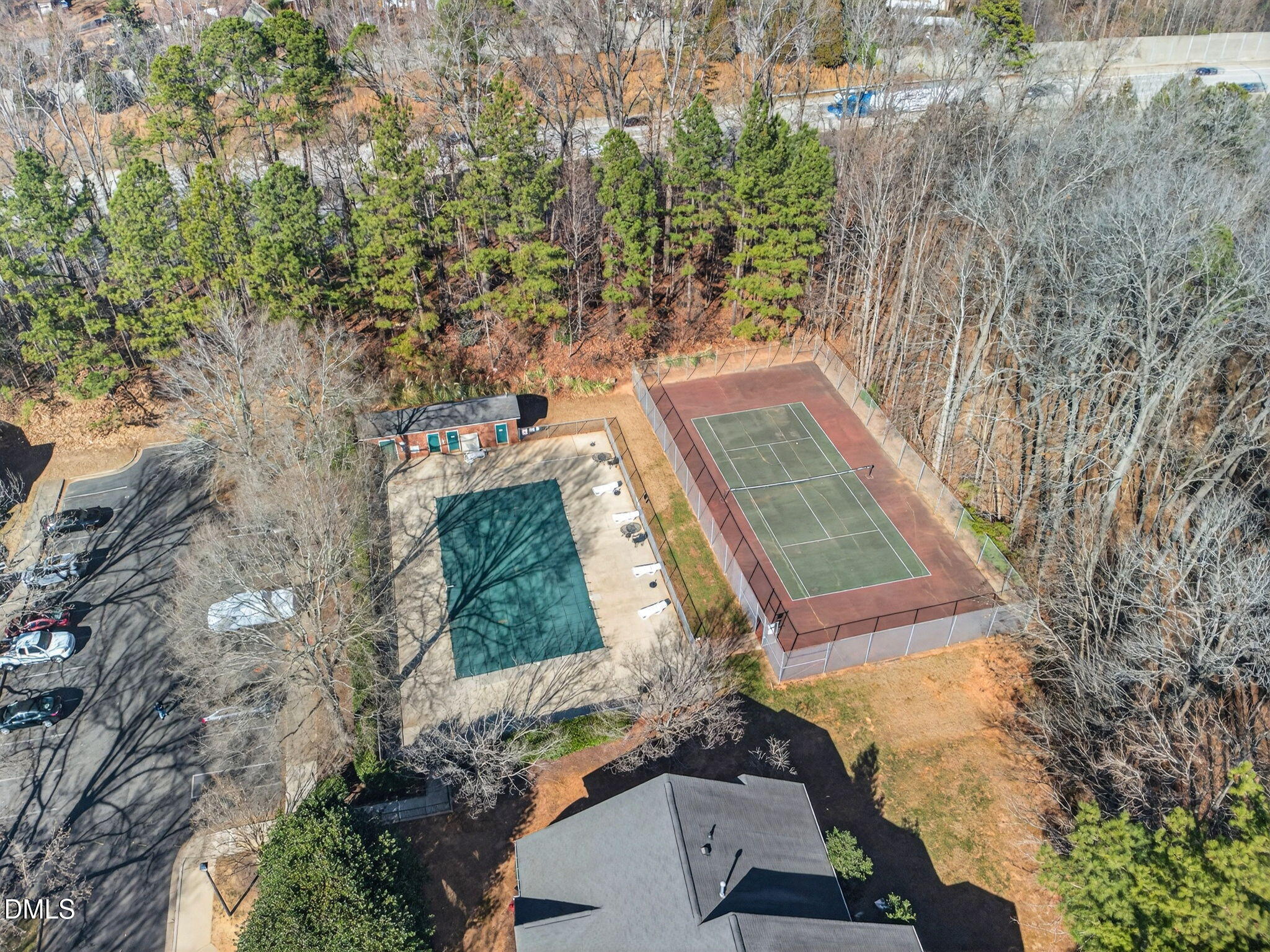 3612 Wellington Ridge Loop Cary, NC 27518 - Photo 32 of 35 an aerial view of a house with a yard
