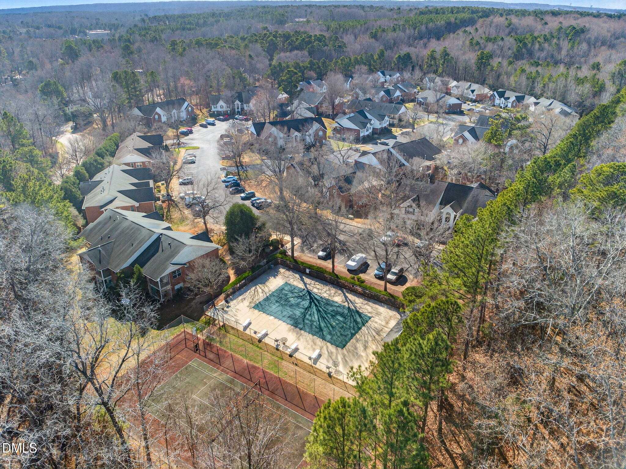 3612 Wellington Ridge Loop Cary, NC 27518 - Photo 33 of 35 an aerial view of residential house with outdoor space