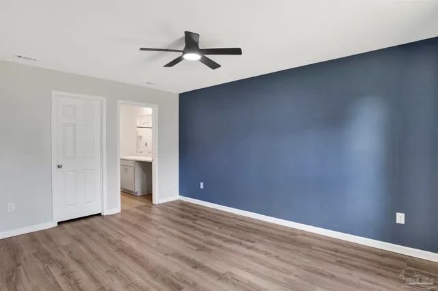 a house view with a swimming pool