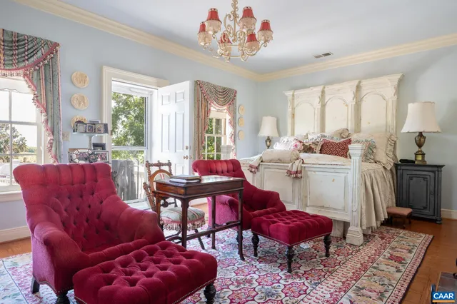 a view of pool with outdoor seating