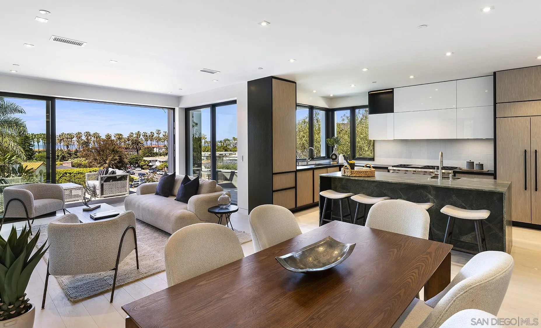 2045 Lowry Place La Jolla, CA 92037 - Photo 22 of 52 a living room with furniture kitchen and a large window
