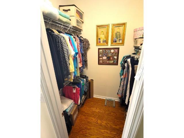 427 Colonial Trace Drive, Unit 1E Longs, SC 29568 - Photo 6 of 35 Walk in closet featuring dark hardwood / wood-styl