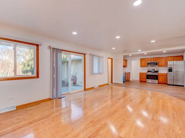 a view of kitchen with furniture and window