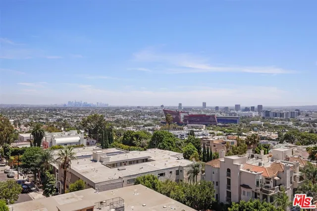an aerial view of a city