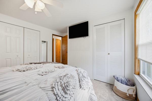 890 Grandview Road Ellwood City, PA 16117 - Photo 17 of 33 a bedroom with a bed and a flat screen tv