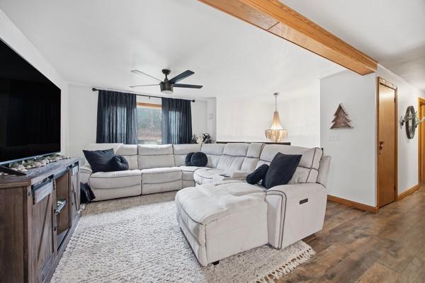 890 Grandview Road Ellwood City, PA 16117 - Photo 4 of 33 a living room with furniture and a flat screen tv
