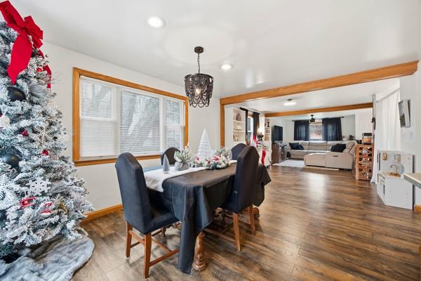 890 Grandview Road Ellwood City, PA 16117 - Photo 8 of 33 a view of a dining room with furniture window and wooden floor