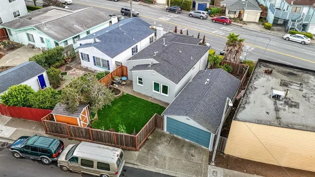 an aerial view of a city