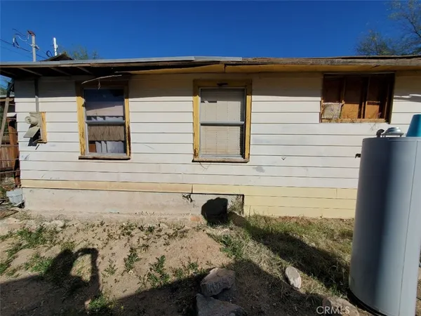 a view of a door of the house