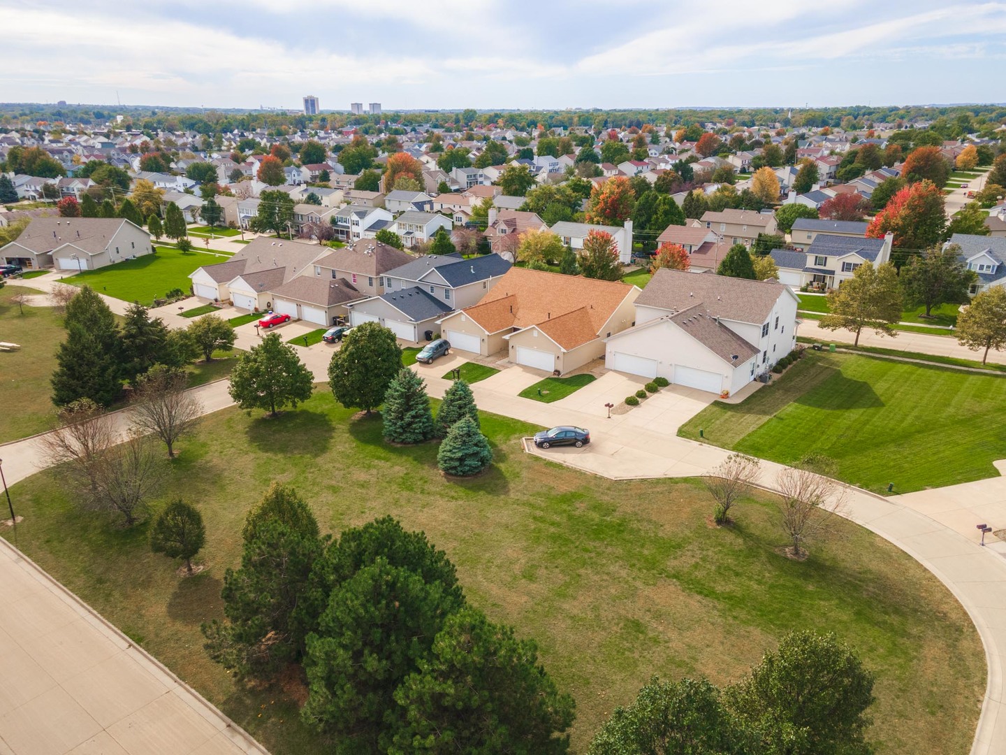1611 Belclare Road Normal, IL 61761 - Photo 4 of 34 an aerial view of residential houses with outdoor space