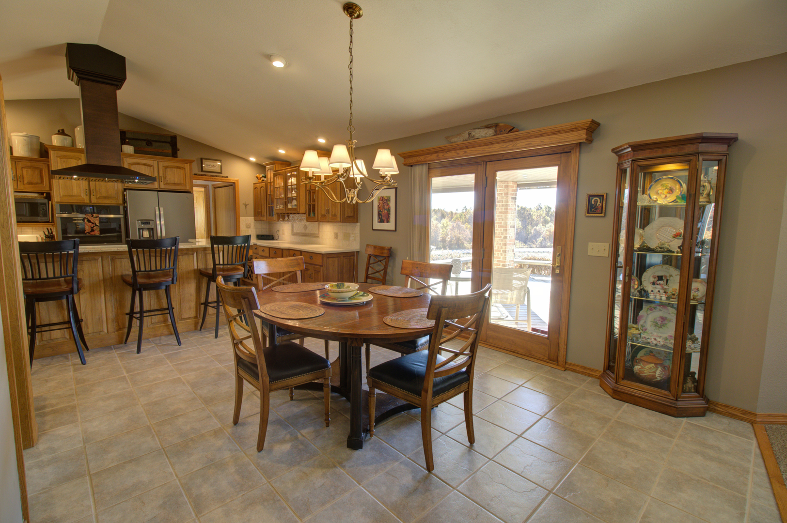 16360 Spring Valley Road Morrison, IL 61270 - Photo 16 of 60 a view of a dining room with furniture and chandelier