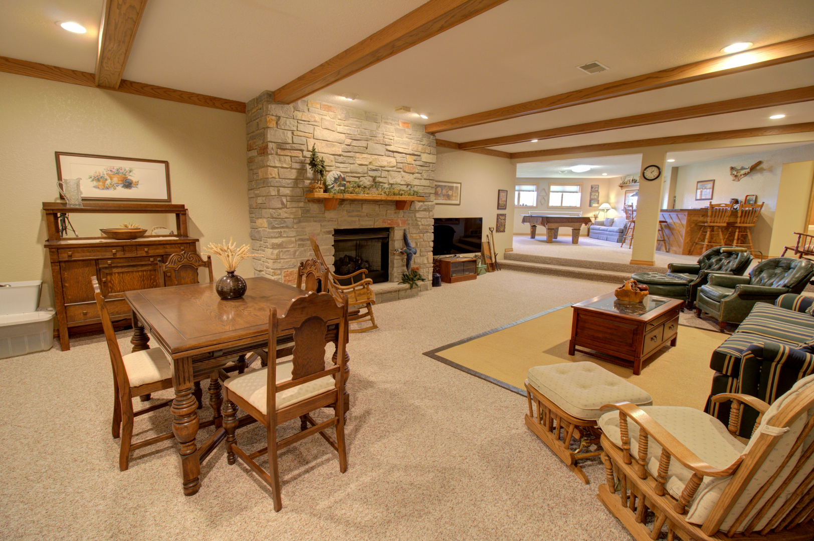 16360 Spring Valley Road Morrison, IL 61270 - Photo 34 of 60 a living room with furniture and fireplace