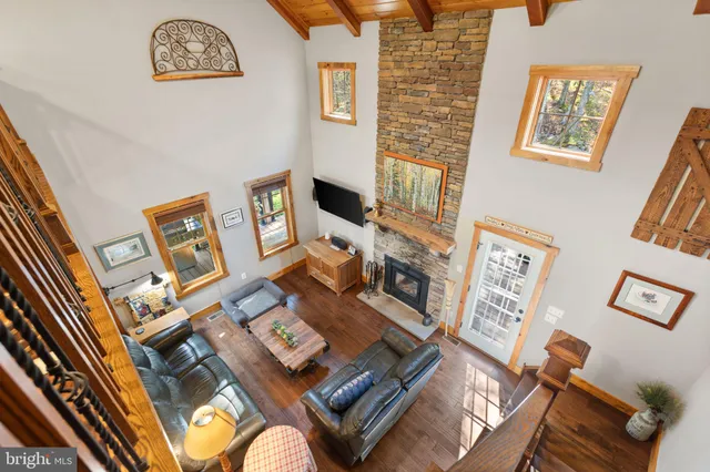 a house with a yard and a outdoor seating