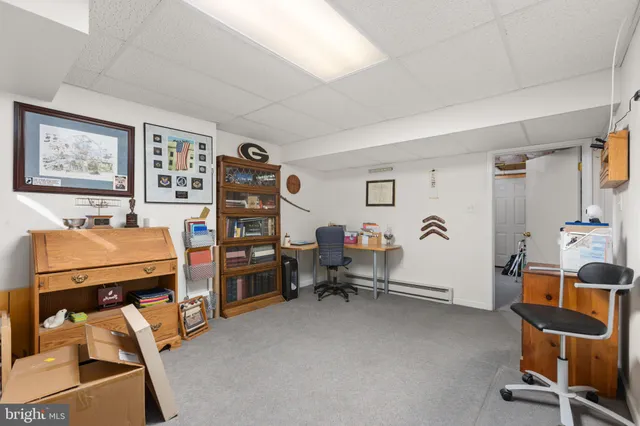 a view of an outdoor space and tennis court